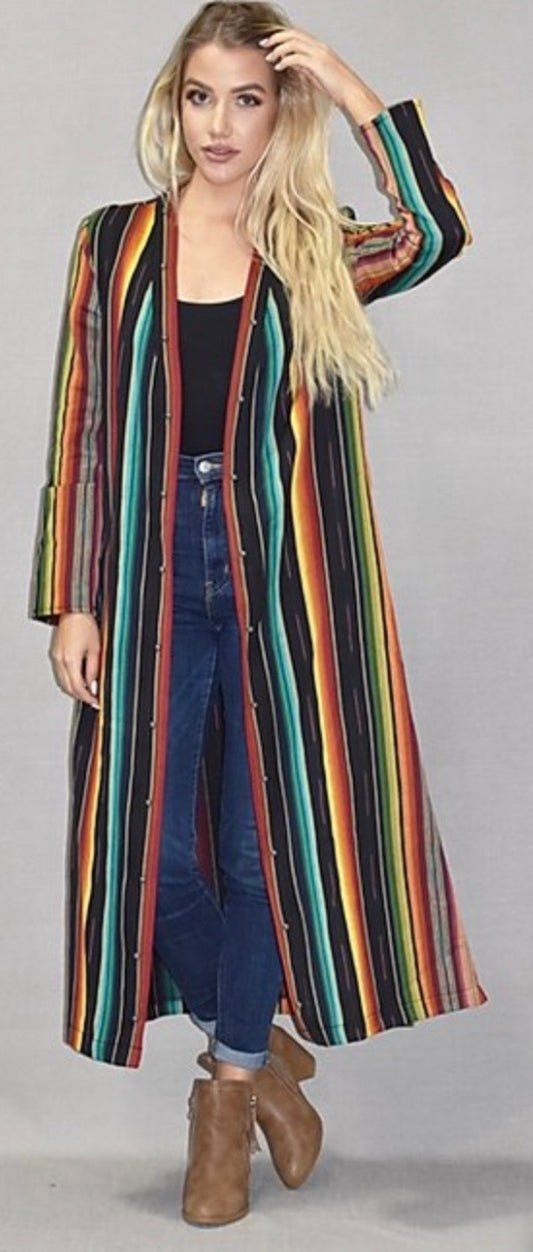 Silverado Black Serape Duster